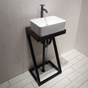 Lavabo Altlığı Lavabo Dolabı Metal Ayaklı Evye