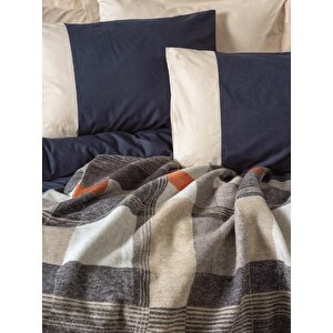 Comfy, Battaniyeli Tek Kişilik Nevresim Takımı Clement Lacivert