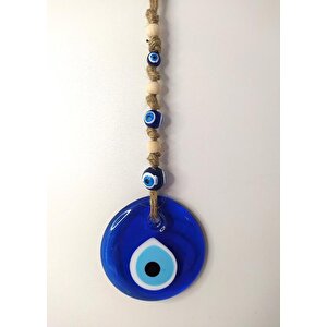 Cam Nazar Kötü Göz Kovucu Hand Made Ağaç Duvar Dekorasyonu Hasır Nazarlık Duvar Ağaç Ev Süsü
