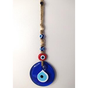 Cam Nazar Kötü Göz Kovucu Hand Made Ağaç Duvar Dekorasyonu Hasır Nazarlık Duvar Ağaç Ev Süsü