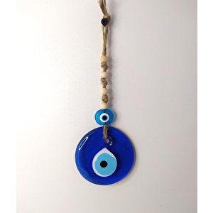 Cam Nazar Kötü Göz Kovucu Hand Made Ağaç Duvar Dekorasyonu Hasır Nazarlık Duvar Ağaç Ev Süsü