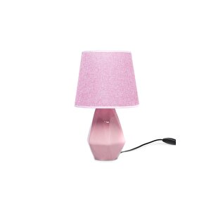 Pembe Candy Seramik Abajur