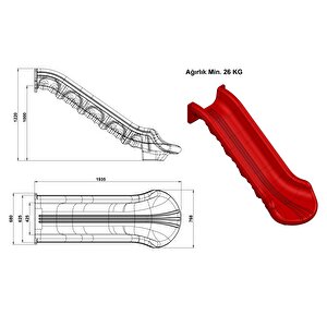 Düz Kaydırak H100
