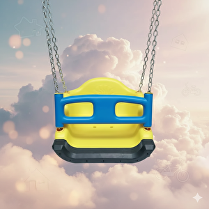 Zincirli Salıncak Oturağı, Darbe Emici Kauçuk Korumalı