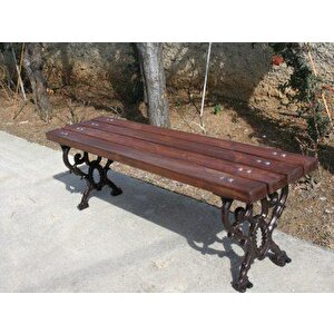 Motifli Döküm Oturma Bankı Arkalıksız 145cm