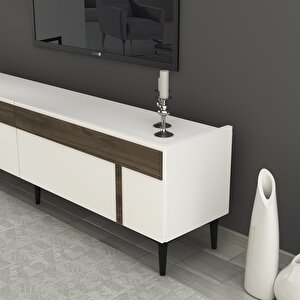 Asude Tv Sehpasi (alt Modül) Beyaz-Ceviz Beyaz - Ceviz