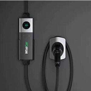 WiseCar Wtps3 22 Kw Taşınabilir Elektrikli Araç Şarj İstasyonu Kablolu Ve Taşıma Çantalı