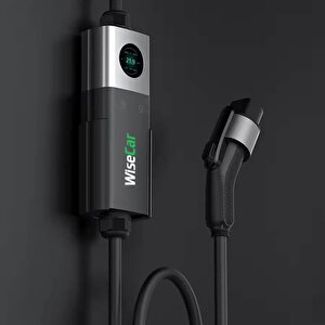 WiseCar Wtps3 22 Kw Taşınabilir Elektrikli Araç Şarj İstasyonu Kablolu Ve Taşıma Çantalı