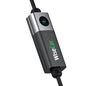 WiseCar Wtps3 22 Kw Taşınabilir Elektrikli Araç Şarj İstasyonu Kablolu Ve Taşıma Çantalı