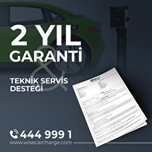 WiseCar Wtps3 22 Kw Taşınabilir Elektrikli Araç Şarj İstasyonu Kablolu Ve Taşıma Çantalı