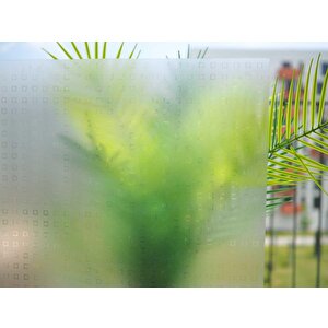 346-0282 Kare Desen Kendinden Yapışkanlı Cam Folyo (45cm X 2mt)