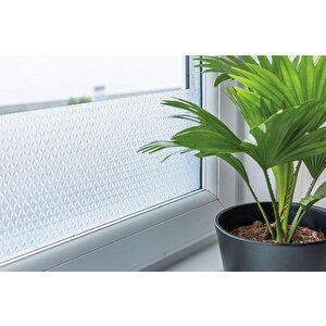 346-0337 Geometrik Desen Yapışkanlı Cam Folyo (45cm X 2mt)