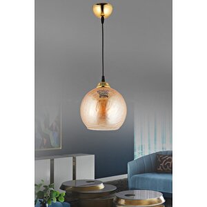 Nisa Luce Çatlatma Cam Sarkıt - Bal