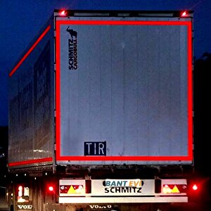 3m Reflektif Bant Kırmızı 5metre Tüvtürk Onaylı Reflektör Şerit