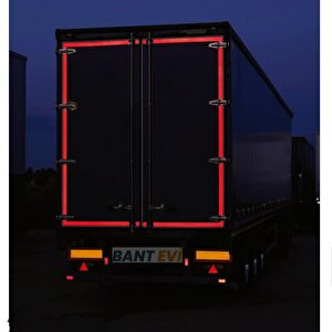 3m Reflektif Bant Kırmızı 5metre Tüvtürk Onaylı Reflektör Şerit
