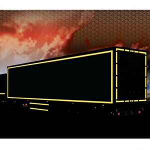 3m Reflektif Bant Sarı 15metre Tüvtürk Onaylı Reflektör Şerit