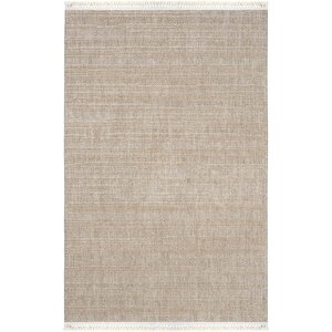 Jerry 01 Bej Bukle Örgülü Salon Halısı Yumuşak Dokulu Antre Hol Halısı Kesme Halı Yolluk 160x200 cm