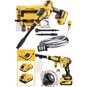 21500wh Kömürsüz Bl Motor X2 Akülü Yüksek Basınçlı Oto Araç Bahçe Yıkama Akülü İlaçlama Tabancası 70bar