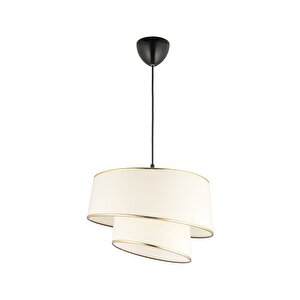 Nisa Luce Star-2 Kat Pasta Avize Beyaz/altın Biyeli
