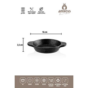 Amboss 9 Parça Desigram Black Fatso Tencere Seti Ve Odin Sahan Seti