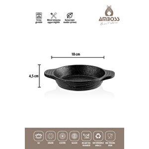Amboss 9 Parça Desigram Black Fatso Tencere Seti Ve Odin Sahan Seti