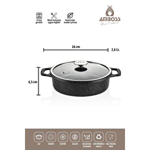 Montana 3 Parça Granit Set (siyah)