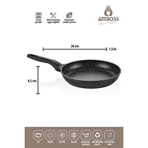 Montana 3 Parça Granit Set (siyah)