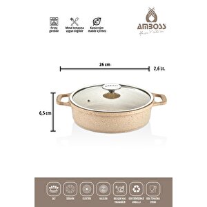 Montana 3 Parça Granit Set (cappucino)