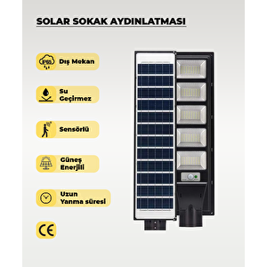 250w Solar Sokak Aydınlatması 6500k (beyaz Işık)