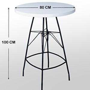 Mina 80x100 Oval Mutfak Yemek Masası 4 Kişilik Çapraz Tel Bar Sandalyesi Cafe Masa