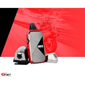Gnet Mvr Motosi̇klet 2 Kamerali Fullhd Wi-fi Wprf Araç Kamerasi