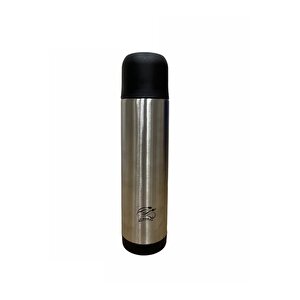Çelik Matara Termos  - Çelik Su Çay Termosu 500 Ml. Ckr2001 Siyah