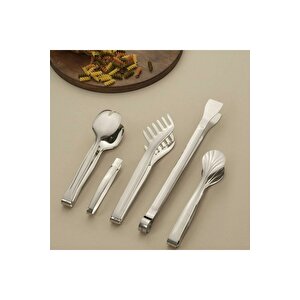 Servis Maşası Seti Takımı - 5 Parça Börek Izgara Makarna Pasta Şeker Maşası Seti