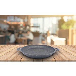 Granit 36 Cm Çok Amaçlı Kızarma Tavası - Sac Kavurma Tavası