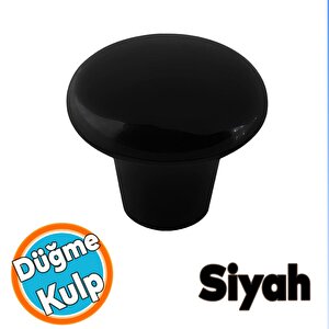 Mobilya Düğme Sert Plastik Siyah Dolap Mutfak Dolabı Çekmece Dolap Kapak Kulpu Kulbu Kulp