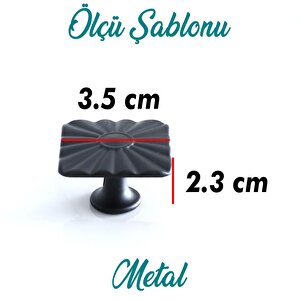 Mobilya Mutfak Dolabı Çekmece Dolap Kulpları Kapak Kulpu Kulb Kare Düğme Mat Siyah Kulp Metal