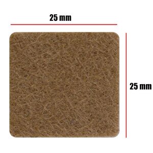 Zemin Koruyucu Masa Sandalye Parke Keçe Yapışkanlı Kare 25x25 Mm (32'li Paket)