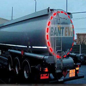 Oralite Vc 104+ Kırmızı Reflektif Bant 5mt Orafol Kesik Reflektör Şerit Sert Zemin