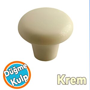 Mobilya Düğme Sert Plastik Krem Dolap Mutfak Dolabı Çekmece Dolap Kapak Kulpu Kulbu Kulp