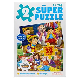 Süper Puzzle Pamuk Prenses Ve Pinokyo