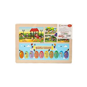Ahşap Eğitici Puzzle Oyun Parkı Ony-176
