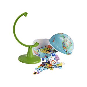 Gürbüz Dino World Küre 15 Cm Ve 54 Parça Puzzle
