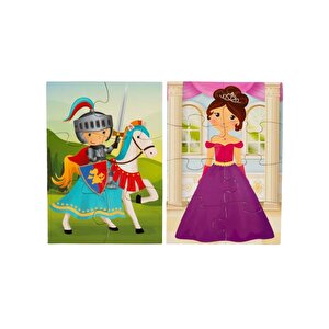 Masal Kahramanları Ve Dinozorlar Mini Puzzle 2li Set