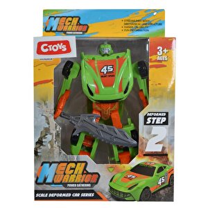 Ctoy Robota Dönüşebilen Araba Yeşil Turuncu