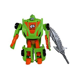 Ctoy Robota Dönüşebilen Araba Yeşil Turuncu