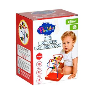 Playwood Mini Boncuklu Ahşap Koordinasyon Oyunu Ony372