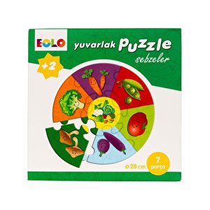 Yuvarlak Puzzle Sebzeler Eolo Yayınları