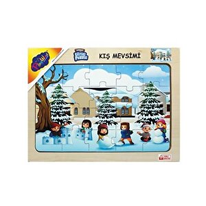 Playwood Ahşap Eğitici Puzzle Kış Mevsimi Ony112