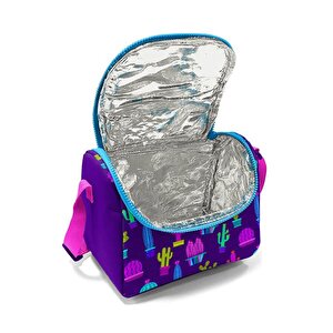 Coral High Mor Pembe Kaktüs Desenli Thermo Beslenme Çantası 11802