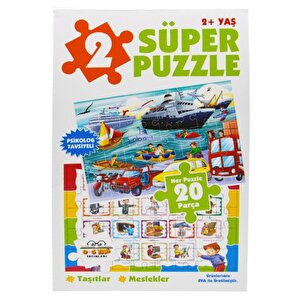 Süper Puzzle Taşıtlar Ve Meslekler 0-6 Yaş Yayınları